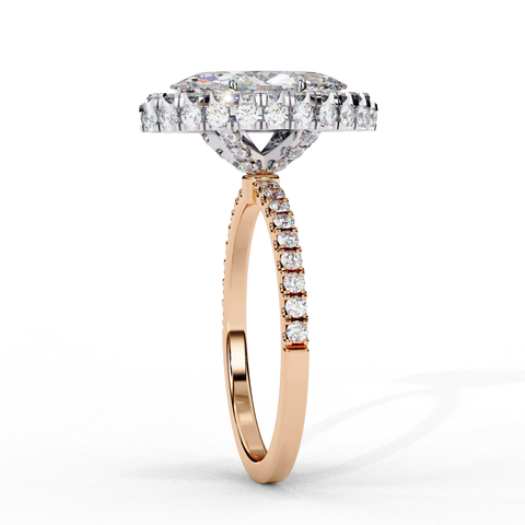 Myrrine Crown Marquise-Cut Double Halo Ring