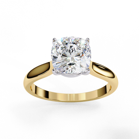 Solaria Elan-Cushion Square Cut Ring