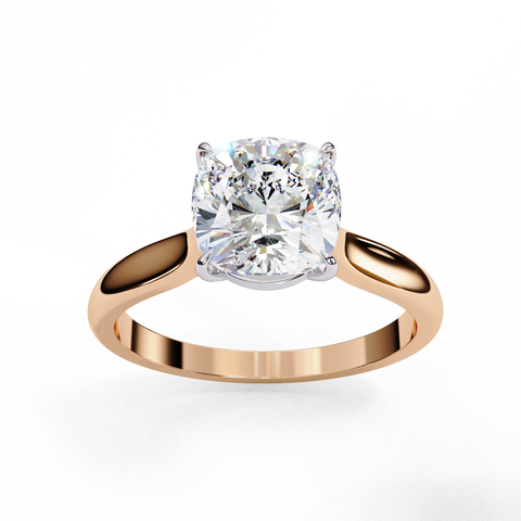 Solaria Elan-Cushion Square Cut Ring