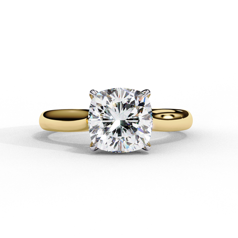 Solaria Elan-Cushion Square Cut Ring