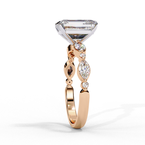 Regalia Crest - Emerald Cut Ring