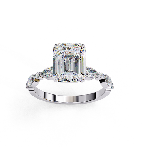 Regalia Crest - Emerald Cut Ring