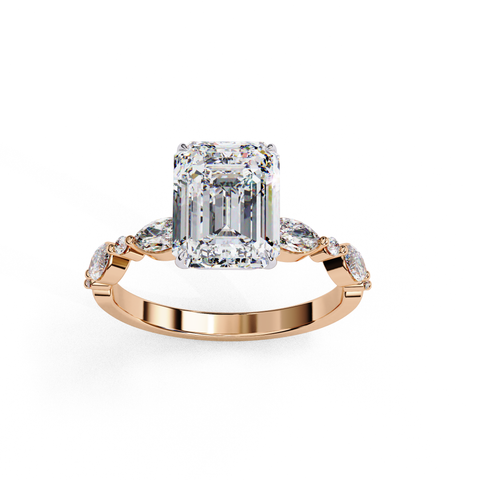 Regalia Crest - Emerald Cut Ring