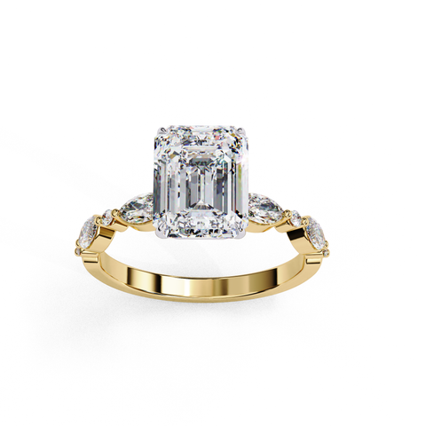 Regalia Crest - Emerald Cut Ring