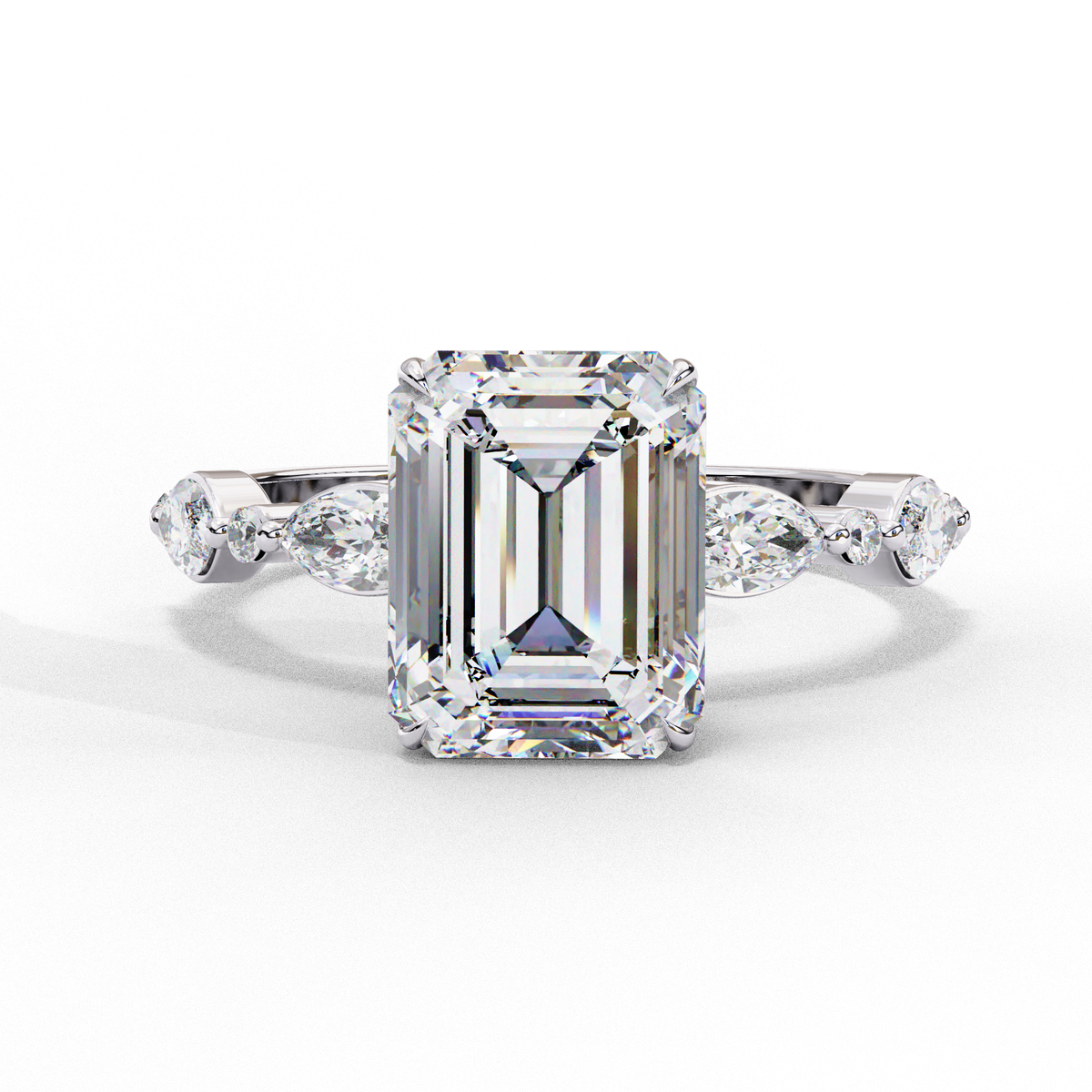 Regalia Crest - Emerald Cut Ring