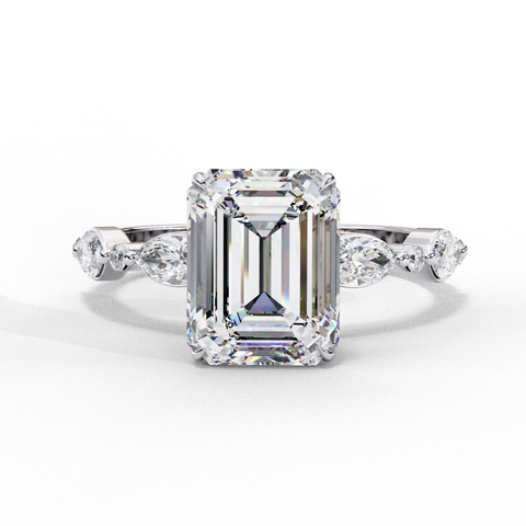 Regalia Crest - Emerald Cut Ring