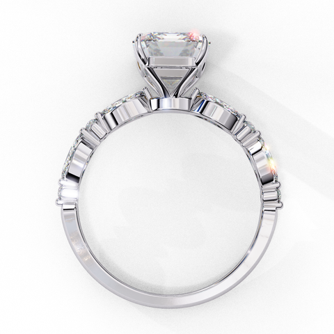 Regalia Crest - Emerald Cut Ring