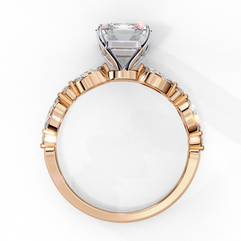 Regalia Crest - Emerald Cut Ring