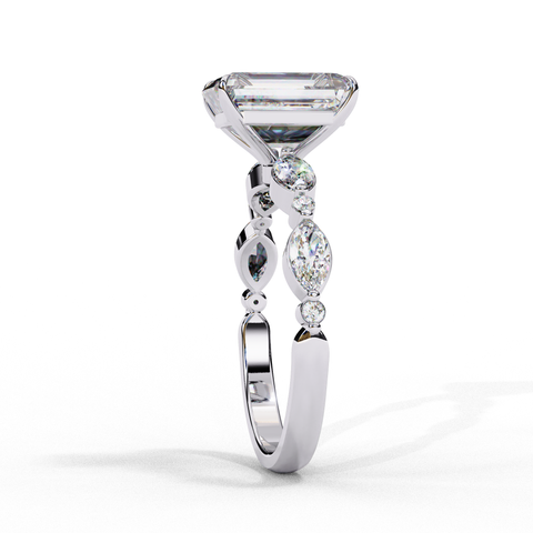 Regalia Crest - Emerald Cut Ring