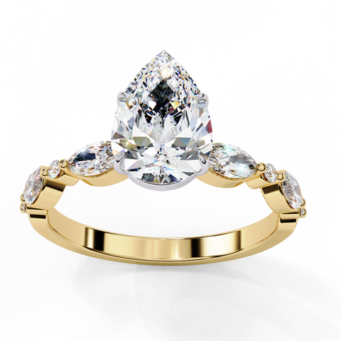 Tearielle Pear-Shaped Ring