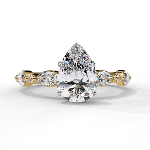 Tearielle Pear-Shaped Ring