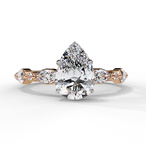 Tearielle Pear-Shaped Ring