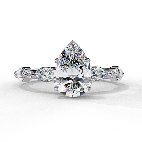 Tearielle Pear-Shaped Ring