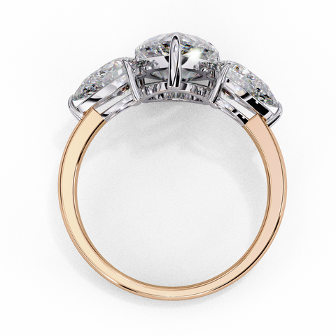 Aurelia Crest Pear Cut Ring