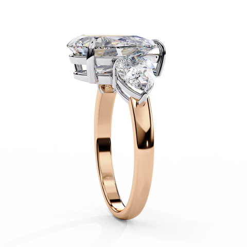 Aurelia Crest Pear Cut Ring