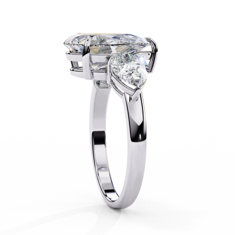 Aurelia Crest Pear Cut Ring