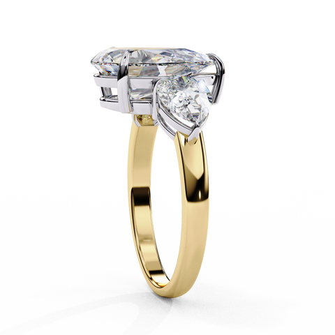 Aurelia Crest Pear Cut Ring