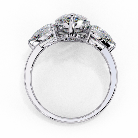 Aurelia Crest Pear Cut Ring