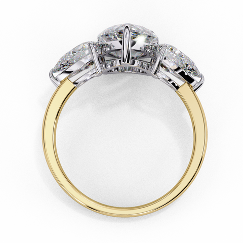 Aurelia Crest Pear Cut Ring
