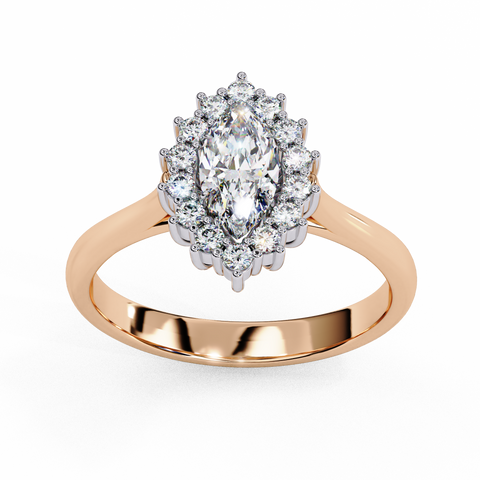 Lunara Crown Marquise Cut Ring
