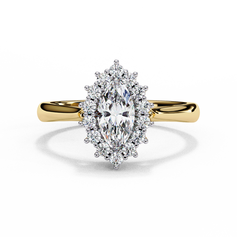 Lunara Crown Marquise Cut Ring