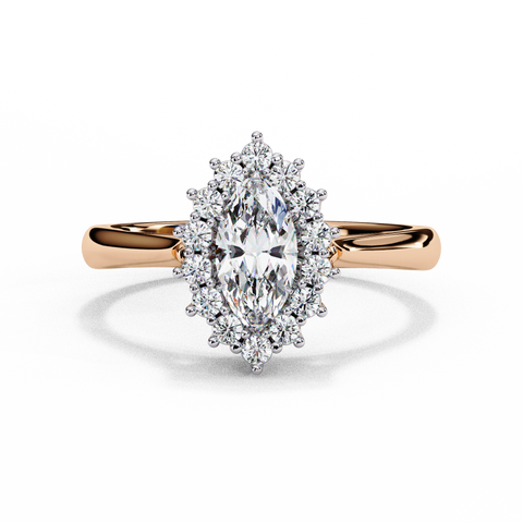 Lunara Crown Marquise Cut Ring