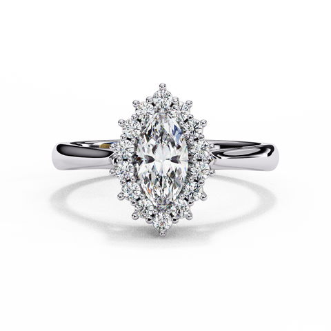 Lunara Crown Marquise Cut Ring