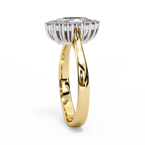 Lunara Crown Marquise Cut Ring