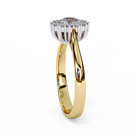 Lumira Bloom Round Cut Ring