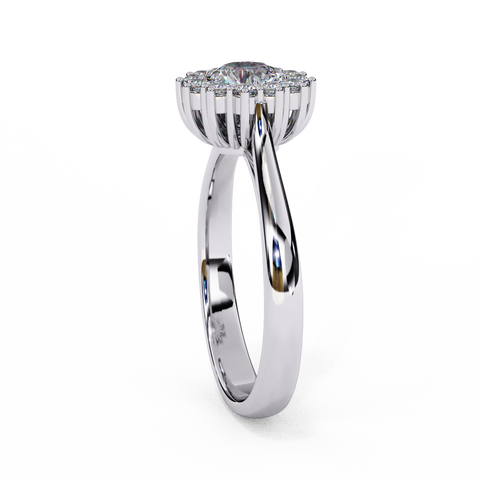 Lumira Bloom Round Cut Ring