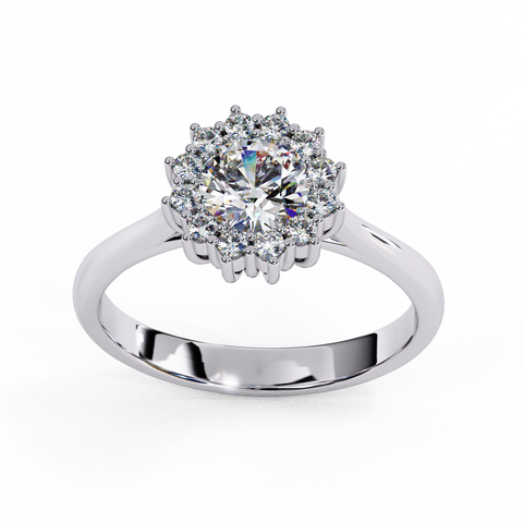 Lumira Bloom Round Cut Ring