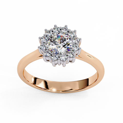 Lumira Bloom Round Cut Ring
