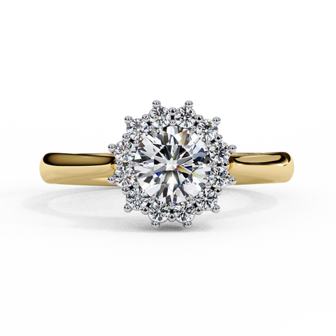 Lumira Bloom Round Cut Ring