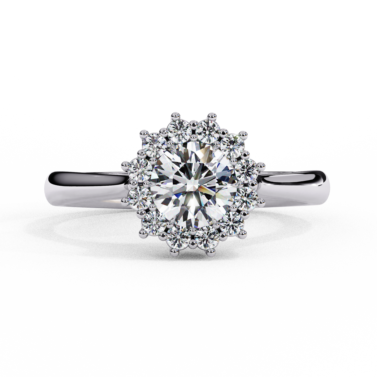 Lumira Bloom Round Cut Ring