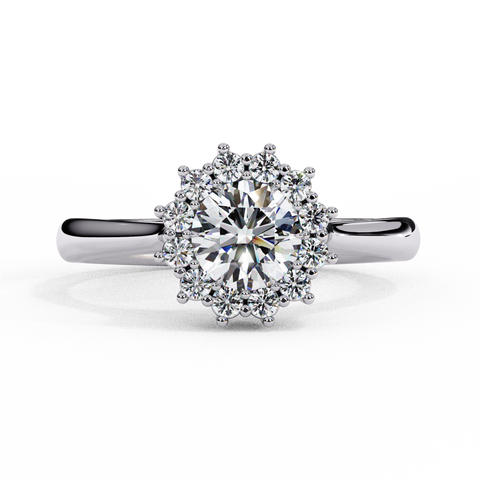 Lumira Bloom Round Cut Ring