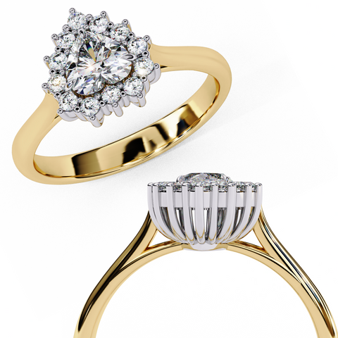 Elara Bloom Heart Cut Ring