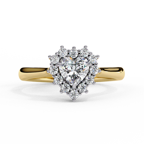 Elara Bloom Heart Cut Ring