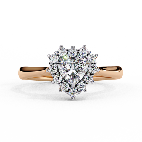 Elara Bloom Heart Cut Ring