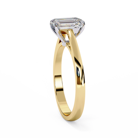 The Stellaire Emerald Cut Ring