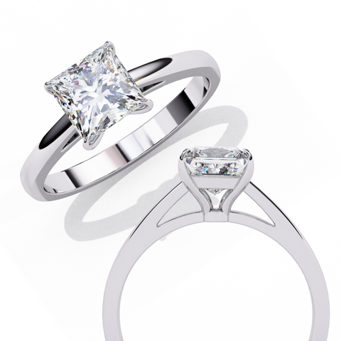 The Vionne Princess Cut Ring