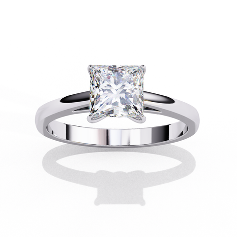 The Vionne Princess Cut Ring