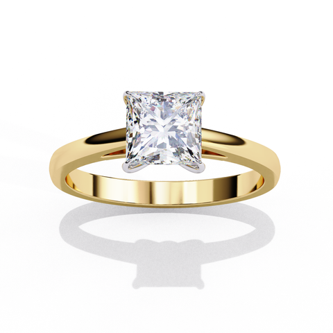 The Vionne Princess Cut Ring