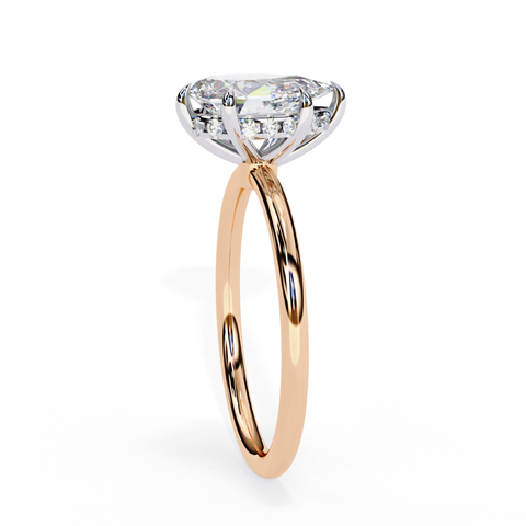 The Celeste Dew Pear Cut Ring