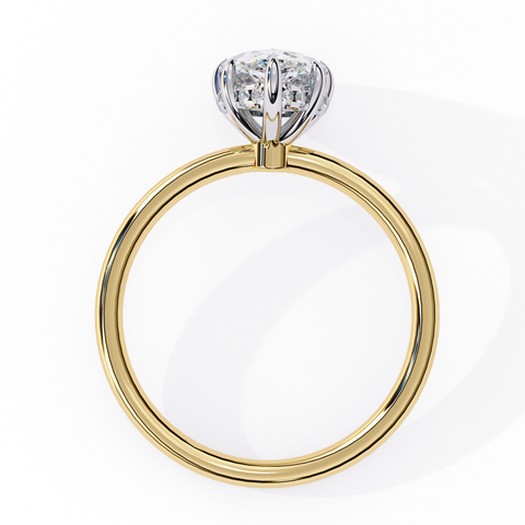 The Celeste Dew Pear Cut Ring