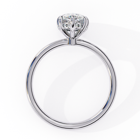 The Celeste Dew Pear Cut Ring