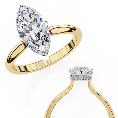 The Celestial Spear Marquise Cut Ring