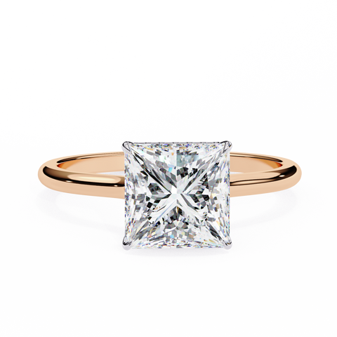 The Ethereal Prism Princess Cut Ring