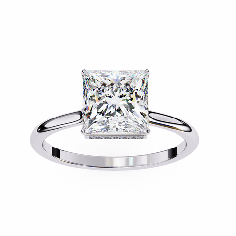 The Ethereal Prism Princess Cut Ring