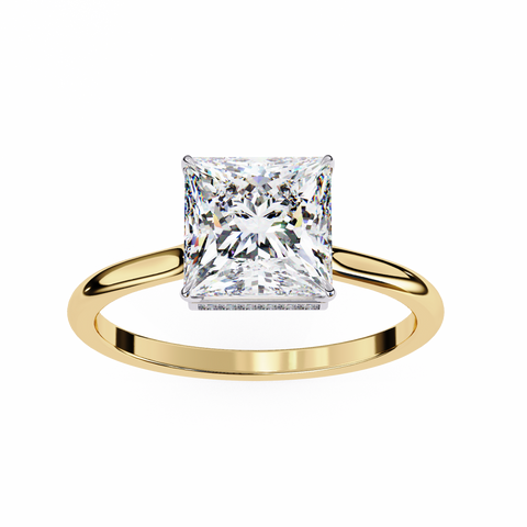 The Ethereal Prism Princess Cut Ring
