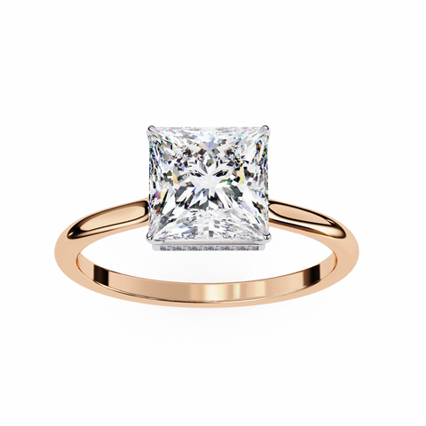 The Ethereal Prism Princess Cut Ring